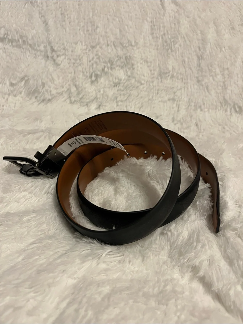 Walter Hagen 📿 NWT LG Black Men’s Belt Reversible to Brown with Gunmetal Buckle